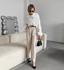 Lace Long-sleeved Shirt
