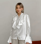 Ruffles Flare Sleeve Blouse