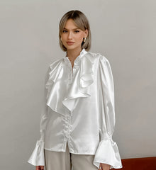Ruffles Flare Sleeve Blouse