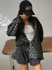 Black Leopard Print Shirt