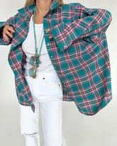 Oversize Blue Striped Shirt