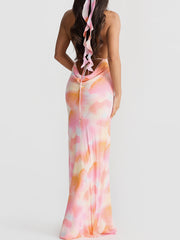 Backless Long Evening Gown