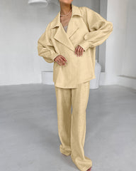 Belted Comfy Cotton Set