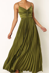 Pleated Maxi Dress