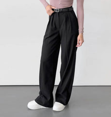 High Waist Wide Leg Suit Pants