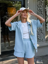 Short Sleeve Shirt Shorts Set