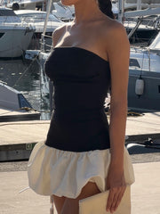 Drop-Waist Bubble Hem Dress