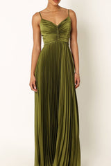 Pleated Maxi Dress