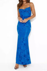 Strappy Floral Burnout Maxi Dress