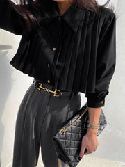 Chiffon Pleated Shirt