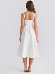 Spaghetti Strap Backless Split Party Sundress