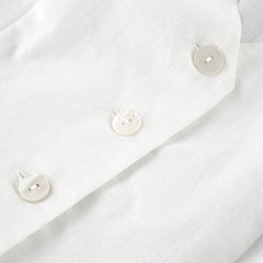 V-Neck Sleeveless Button Blouse And Loose Casual Shorts Set