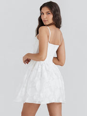 Floral Lace Corset Mini Dress