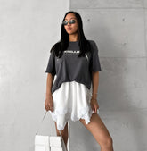 White Chiffon Lace Skirt