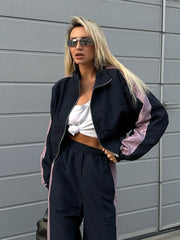 ContrastColor Tracksuit All-MatchingCasual Sportswear