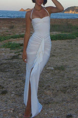 Halter Neck Long Dress