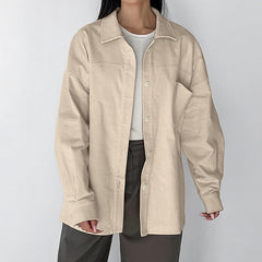 Lapel Long Sleeve Shirt
