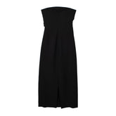 Off Shoulder Maxi Dress In Black