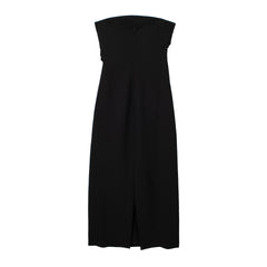 Off Shoulder Maxi Dress In Black
