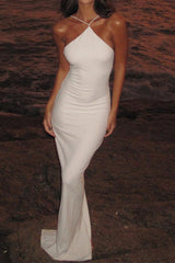 Crochet Halter Maxi Dress
