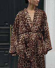 Leopard Print Long Sleeve Long Pants 2 Piece Set