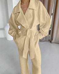 Belted Comfy Cotton Set