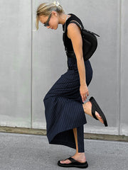 Vertical Long Skirt