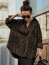 Vintage Cotton Leopard Print Blouse
