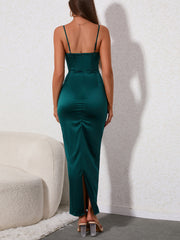 Satin Suspender ELegant Dress