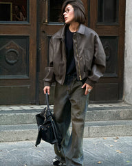 Long Sleeve Cropped Jacket Outerwear