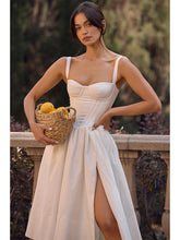 Spaghetti Strap Backless Split Party Sundress