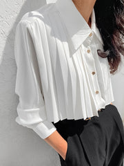 Chiffon Pleated Shirt