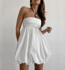 Strapless Backless Tie-wrap Bubble Dresses