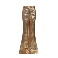 Sequin-EmbelliShed Suit In Metallic Gold