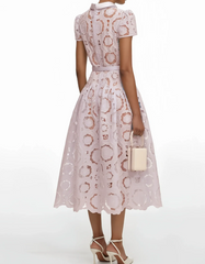 Butterfly Hollow Out Strappy Midi Dress