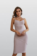 Thea Purple Corset Midi Dress - Catchall