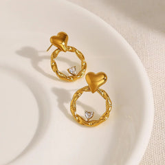 Aesthetic Heart Earrings