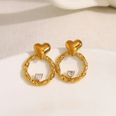 Aesthetic Heart Earrings