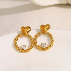 Aesthetic Heart Earrings