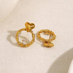 Aesthetic Heart Earrings