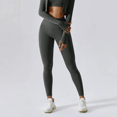 Aesthetic High-Waist Fitness Leggings