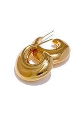 C-Shape Chunky Hoop Earrings