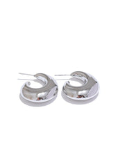 C-Shape Chunky Hoop Earrings