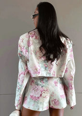 Casual Pink Print 2-Piece Set