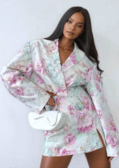 Casual Pink Print 2-Piece Set
