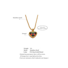 Cherry Heart Necklace
