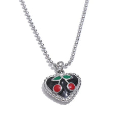 Cherry Heart Necklace