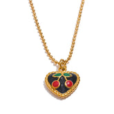 Cherry Heart Necklace