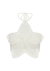 crochet flower halter top