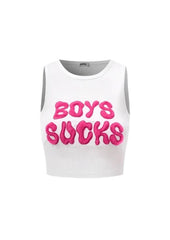 Boys Suck Crop Tank Top